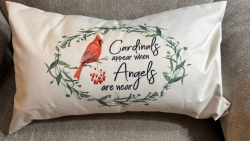 Cardinal Appears Pillow